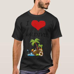 私はモルディブが大好き Tシャツ