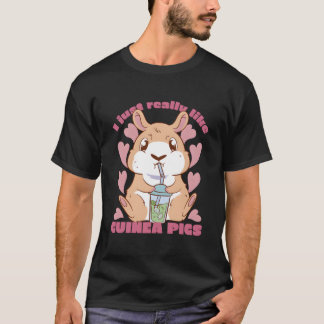 私はモルモットが大好き Tシャツ