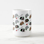 私はモルモットのマグを愛します コーヒーマグカップ (中央)