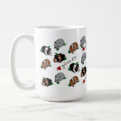 私はモルモットのマグを愛します コーヒーマグカップ (左)