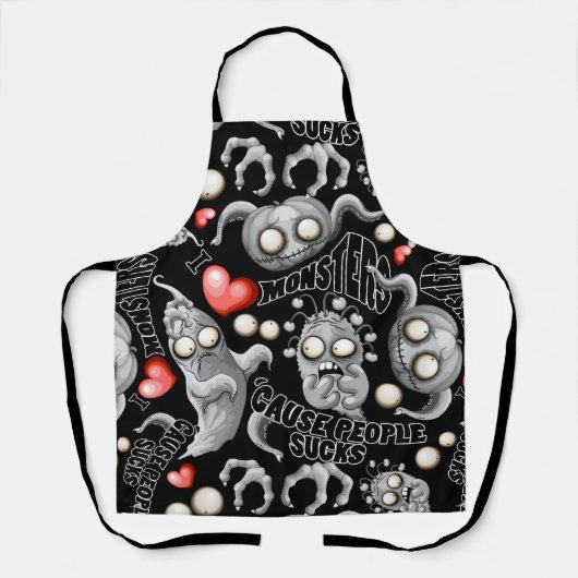 私はモンスターが人々の最低原因 エプロン (正面)