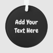 私はモンスターが人々の最低原因 オーナメント (裏面)