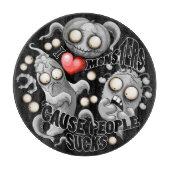 私はモンスターが人々の最低原因 カッティングボード (正面)