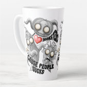 私はモンスターが人々の最低原因 カフェラテマグ (左アングル)