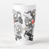 私はモンスターが人々の最低原因 カフェラテマグ (正面)