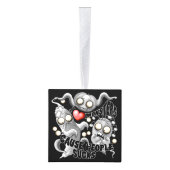 私はモンスターが人々の最低原因 キューブオーナメント (右)