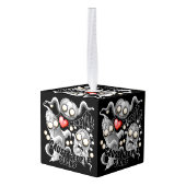 私はモンスターが人々の最低原因 キューブオーナメント (裏面アングル)