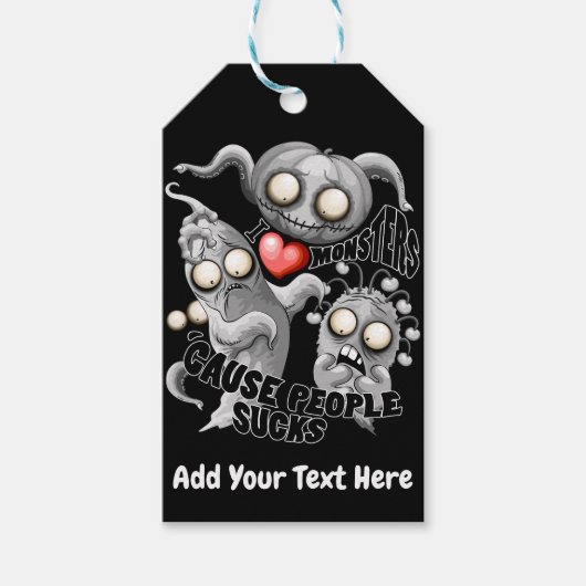 私はモンスターが人々の最低原因 ギフトタグ (正面)