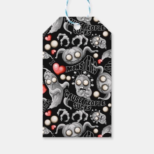 私はモンスターが人々の最低原因 ギフトタグ (正面)