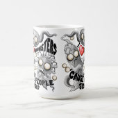 私はモンスターが人々の最低原因 コーヒーマグカップ (中央)