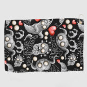 私はモンスターが人々の最低原因 ゴルフタオル (横)