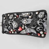 私はモンスターが人々の最低原因 ゴルフヘッドカバー (正面)