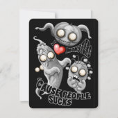 私はモンスターが人々の最低原因 サンキューカード (正面)