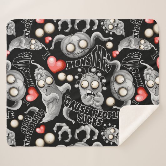 私はモンスターが人々の最低原因 シェルパブランケット (正面(横))
