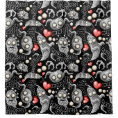 私はモンスターが人々の最低原因 シャワーカーテン (正面)