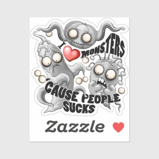 私はモンスターが人々の最低原因 シール (シート)