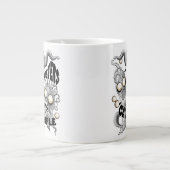 私はモンスターが人々の最低原因 ジャンボコーヒーマグカップ (正面)