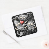 私はモンスターが人々の最低原因 スクエアシール (封筒)