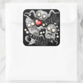 私はモンスターが人々の最低原因 スクエアシール (バッグ)