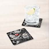 私はモンスターが人々の最低原因 スクエアペーパーコースター (インサイチュ)