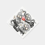 私はモンスターが人々の最低原因 スタンダードカクテルナプキン (角)