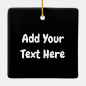 私はモンスターが人々の最低原因 セラミックオーナメント (裏面)