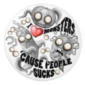 私はモンスターが人々の最低原因 セラミックノブ (正面)