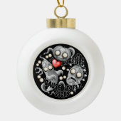 私はモンスターが人々の最低原因 セラミックボールオーナメント (正面)