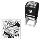 私はモンスターが人々の最低原因 セルフインキングスタンプ (インサイチュ)