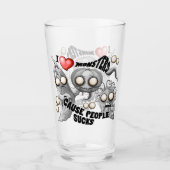 私はモンスターが人々の最低原因 タンブラーグラス (正面)