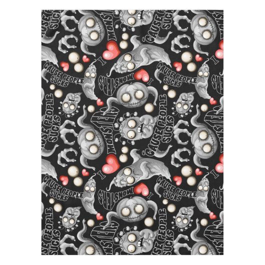 私はモンスターが人々の最低原因 テーブルクロス (正面)