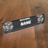 私はモンスターが人々の最低原因 デスクネームプレート (側面)