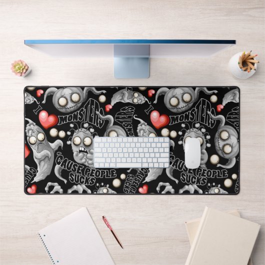 私はモンスターが人々の最低原因 デスクマット (オフィス1)