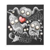 私はモンスターが人々の最低原因 ノートパッド (正面)