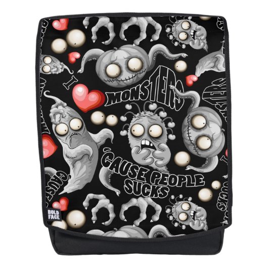 私はモンスターが人々の最低原因 バックパック (正面)