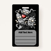 私はモンスターが人々の最低原因 バッジ (裏面)