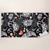 私はモンスターが人々の最低原因 ビーチタオル (正面)