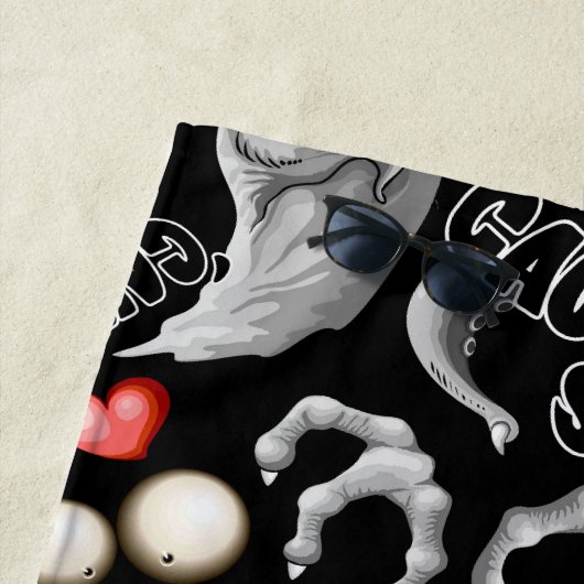 私はモンスターが人々の最低原因 ビーチタオル (インサイチュ)