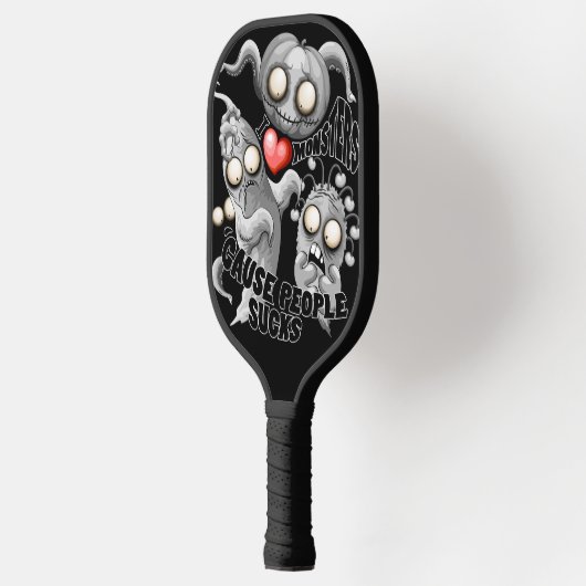 私はモンスターが人々の最低原因 ピックルボールラケット (左)