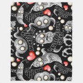 私はモンスターが人々の最低原因 フリースブランケット (正面)