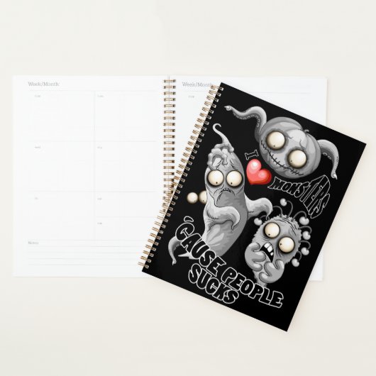 私はモンスターが人々の最低原因 プランナー手帳 (ディスプレー)