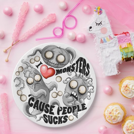 私はモンスターが人々の最低原因 ペーパープレート (パーティー)