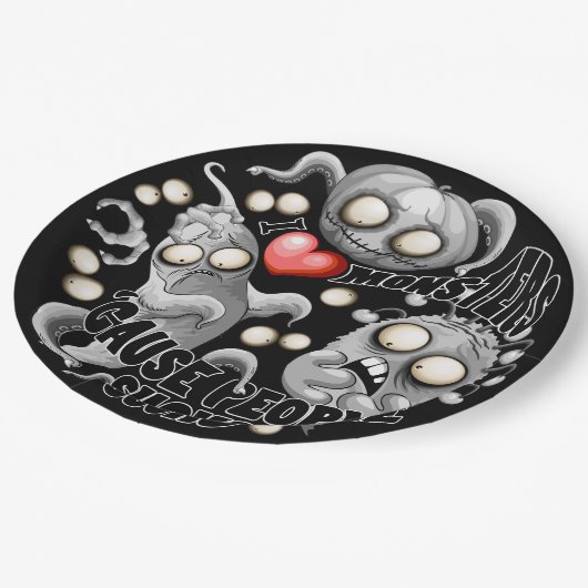 私はモンスターが人々の最低原因 ペーパープレート (アングル)