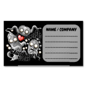 私はモンスターが人々の最低原因 マグネット名刺 (正面)