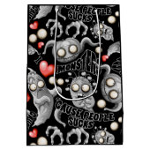 私はモンスターが人々の最低原因 ミディアムペーパーバッグ (裏面)