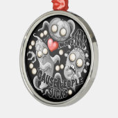 私はモンスターが人々の最低原因 メタルオーナメント (左)