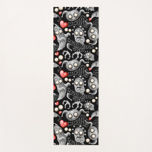 私はモンスターが人々の最低原因 ヨガマット (正面)