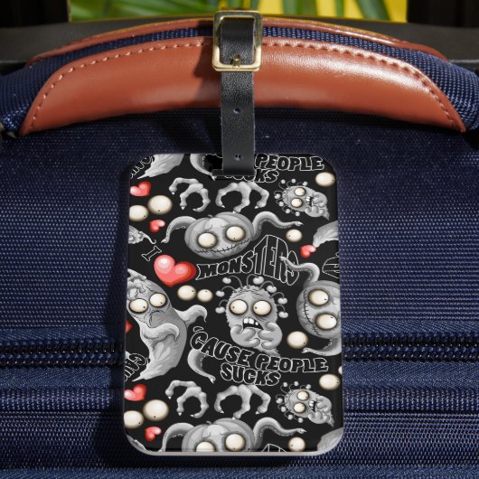 私はモンスターが人々の最低原因 ラゲッジタグ (正面インサイチュ2)