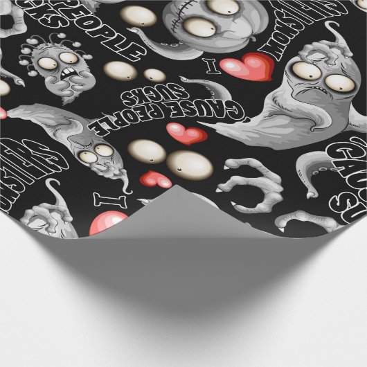 私はモンスターが人々の最低原因 ラッピングペーパー (角)