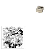 私はモンスターが人々の最低原因 ラバースタンプ (押印)